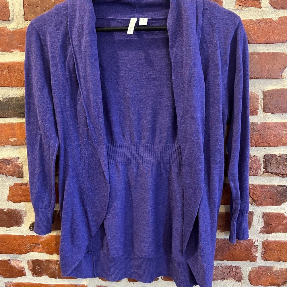 Frenchi Women's Purple Cardigan